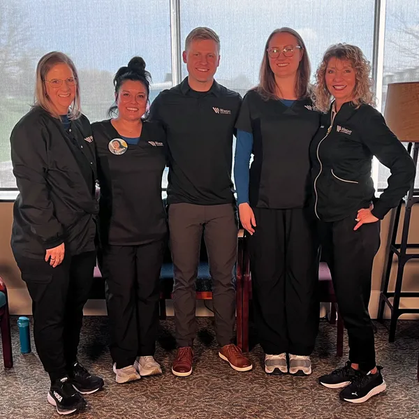 Dr. Daniel Wright of Wright Orthodontics with the team